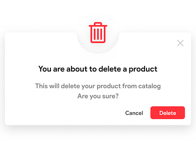 Delete Modal design material design modal ui ux