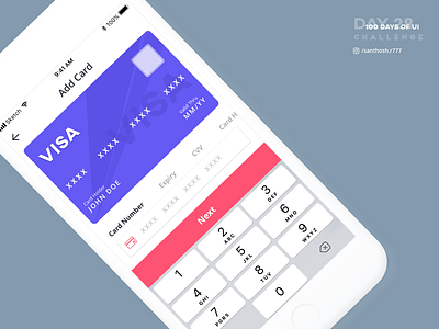 100 Days of UI - #28 app card challenge clean ios minimal mobile ui ux