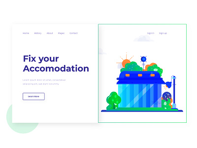 Illustration accommodation fix h header illustration illustrations marketplace