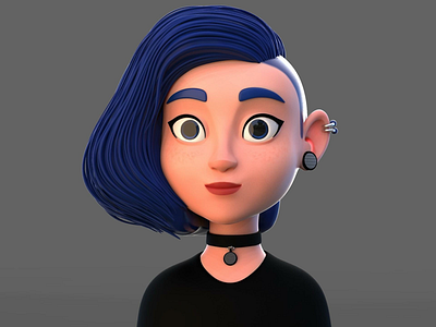 Laura character design hellodribbble laura zbrush