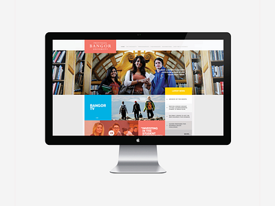 Bangor University Website bangor branding university web design website