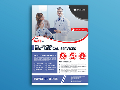 Medical Flyer (Free Download) clinics dental health health care healthcare flyer hospital hospitals labs medical medical flyer pharmaceuticals treatment