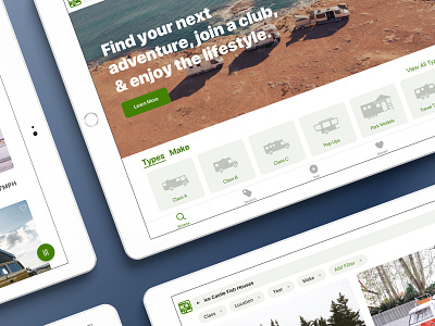 iPad experience for the RV Trader app app e commerce filter ios ipad market marketplace mobile search shop storefront trader