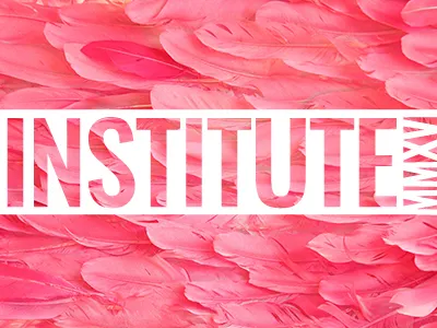 Institute Flamingo Print design fashion institute print t shirt