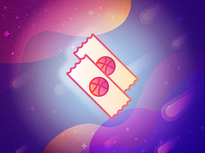 TWO INVITES 2 invites dribbble invite invites lines space