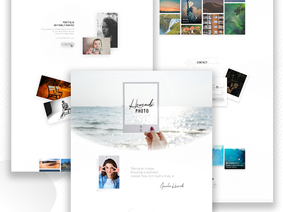 Photographer Landing page concept landing page photograpy web design