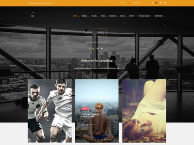 Cova - Blog PSD Template blog bolg psd