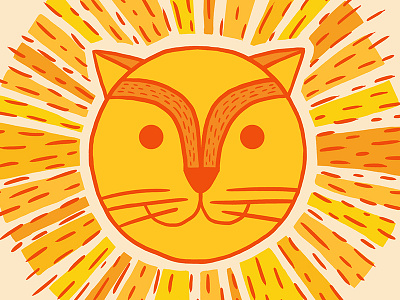 Funday Feline No. 1 animals cat drawing feline graphic design illustration