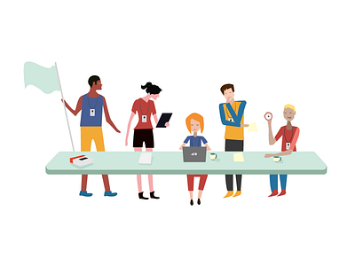 Illustration for a Sport Competition Website calendar competition illustration illustrator page race registration runners running sports website