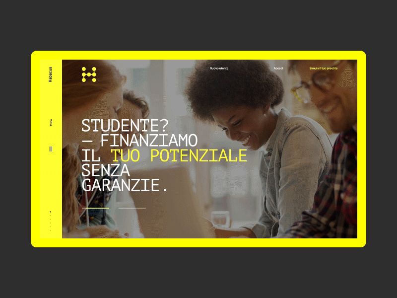 Habacus animation desktop fullscreen minimal motion principle ui ux web website