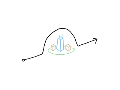 Sketch: The biggest struggle at Highrise basecamp hand drawn highrise illustration note podcast sharpie sketch