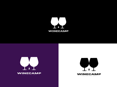 Winecamp branding design desing logo type typography wine