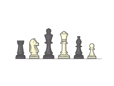Chess master board chess clever dribbble entertainment flat game icon master match mind vector