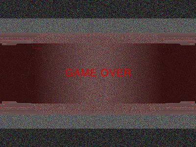Game Over adobe contest xd