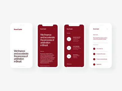 Brexel Capital - Mobile version of the website haas grotesk ui visual design web