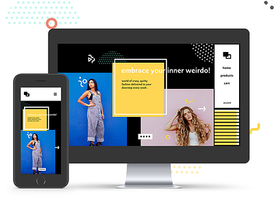 Quirky landing page app design design memphis ux web web design