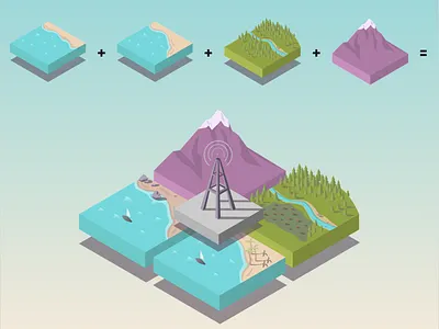Pacific Region illustration illustrator indesign