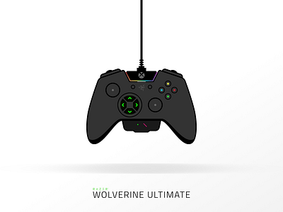 Razer Wolverine Ultimate control icon illustration razer video games wolverine