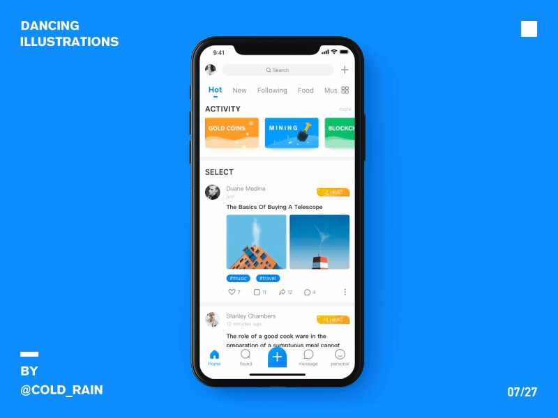 Blockchain animate