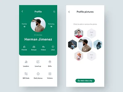 Add Images app chart chat johnyvino list live menu option profile search study video