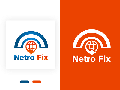 Netro Fix Logo art logo minimal netro work