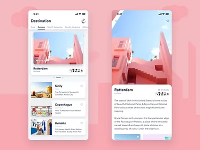 Travel app 2018 app photo travel ui ux