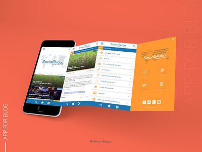 Mobile App For Blog | UI Mockup dude dezigns illustration mobile app mobile mockup symbol uiux user interface vector