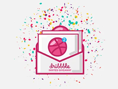 Two Dribbble Invites adobeillustrator color dribbble dribbbleinvites firstshot giveaway hellodribbble hellodribble illustration illustrator invite