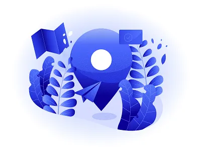 Destination concept creative design icon illustration relax time vector