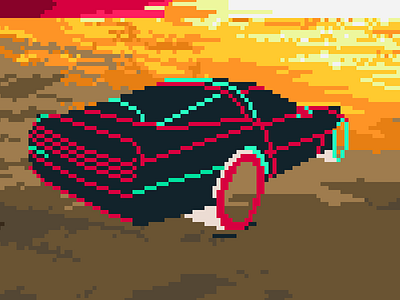 Pixel work... album art car pixel rxsolo