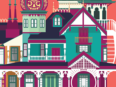 Disneyland Hong Kong architecture building disneyland illustration illustrator manor vector