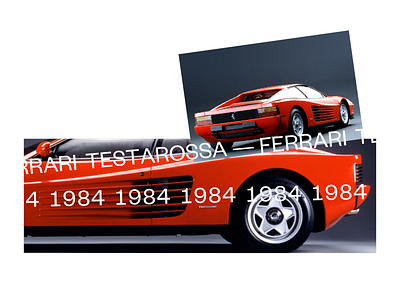 Timeless 3 book design ferrari layout testarossa type