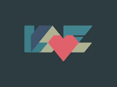 Geometry of Love geometry heart love pastel shapes type typography