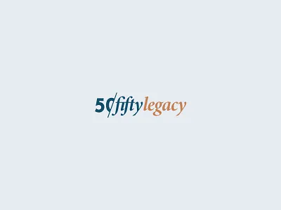 fifty fifty legacy 50 branding fifty fifty font logo type