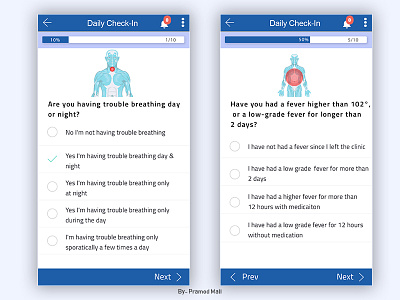 Consent Form analysis consent form daily check in doctor feedback form form design healthcare patient quiz app report