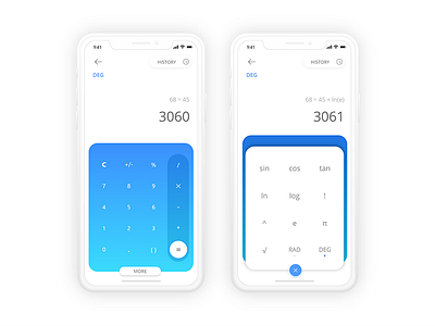 Calculator Concept calculator challenge concept iphone x