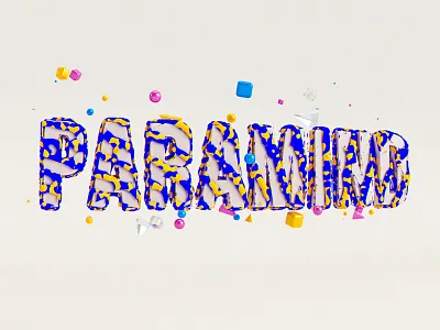 Colourful characters 02 3d animation c4d cinema4d design illustration life still type typography