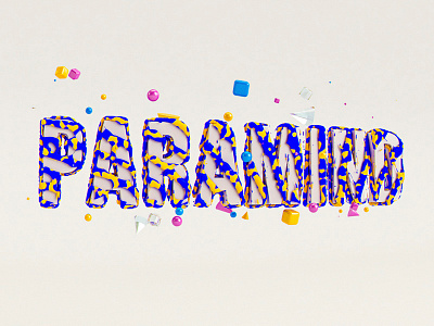 Colourful characters 02 3d animation c4d cinema4d design illustration life still type typography