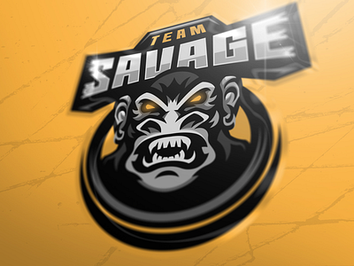 Team savage ape esports gaming logotype mascot sport team vector