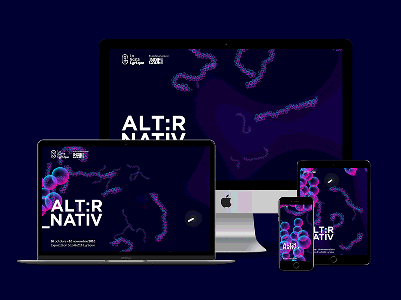 ALT:R_NATIV - Multidevice art bubble cell digital generative interactive javascript motion p5.js processing