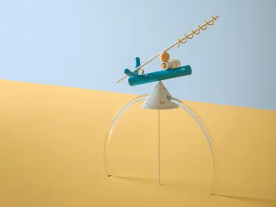 Disbalans 02 3d animation c4d cinema4d design illustration life model set still