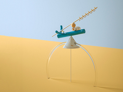 Disbalans 02 3d animation c4d cinema4d design illustration life model set still