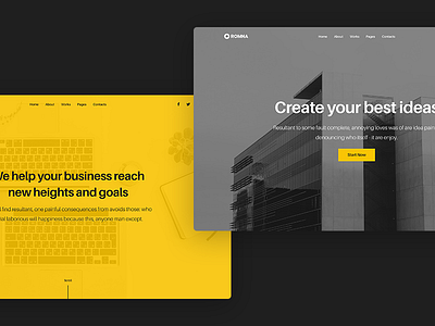 Shot 01 agency clean minimal portfolio template ui kit