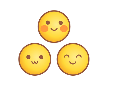 Owomoji art emoji emoticons graphic design vector yellow