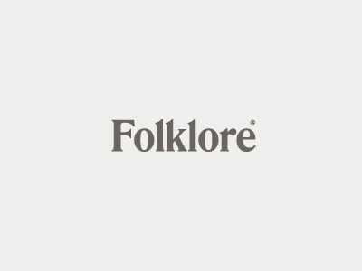 Folklore branding logo logotype startup type typography workmark