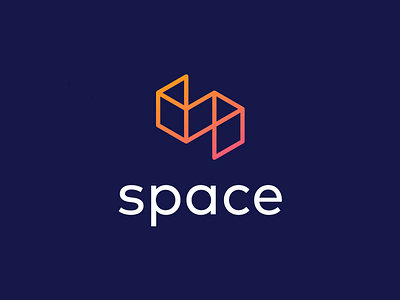 Space Logo line icon logo minimal office thirty logos work