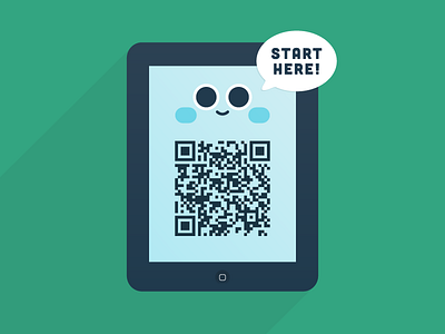 QR Code Scavenger Hunt education games illustration ipad tablets