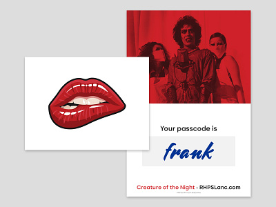 Rocky Horror Teaser notecard postcard print rhps rocky horror