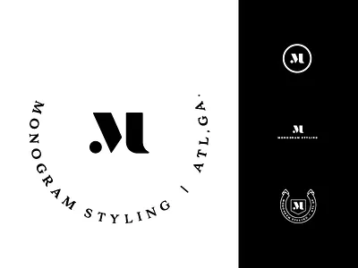 Monogram Dribbble atlanta brand branding emblem fashion icon logo mark styling trend