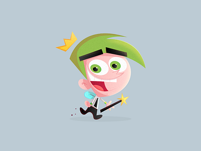 Cosmo Character anticosmo art cartoon character cosmo design digital fairlyoddparents fairy illustration lil vector